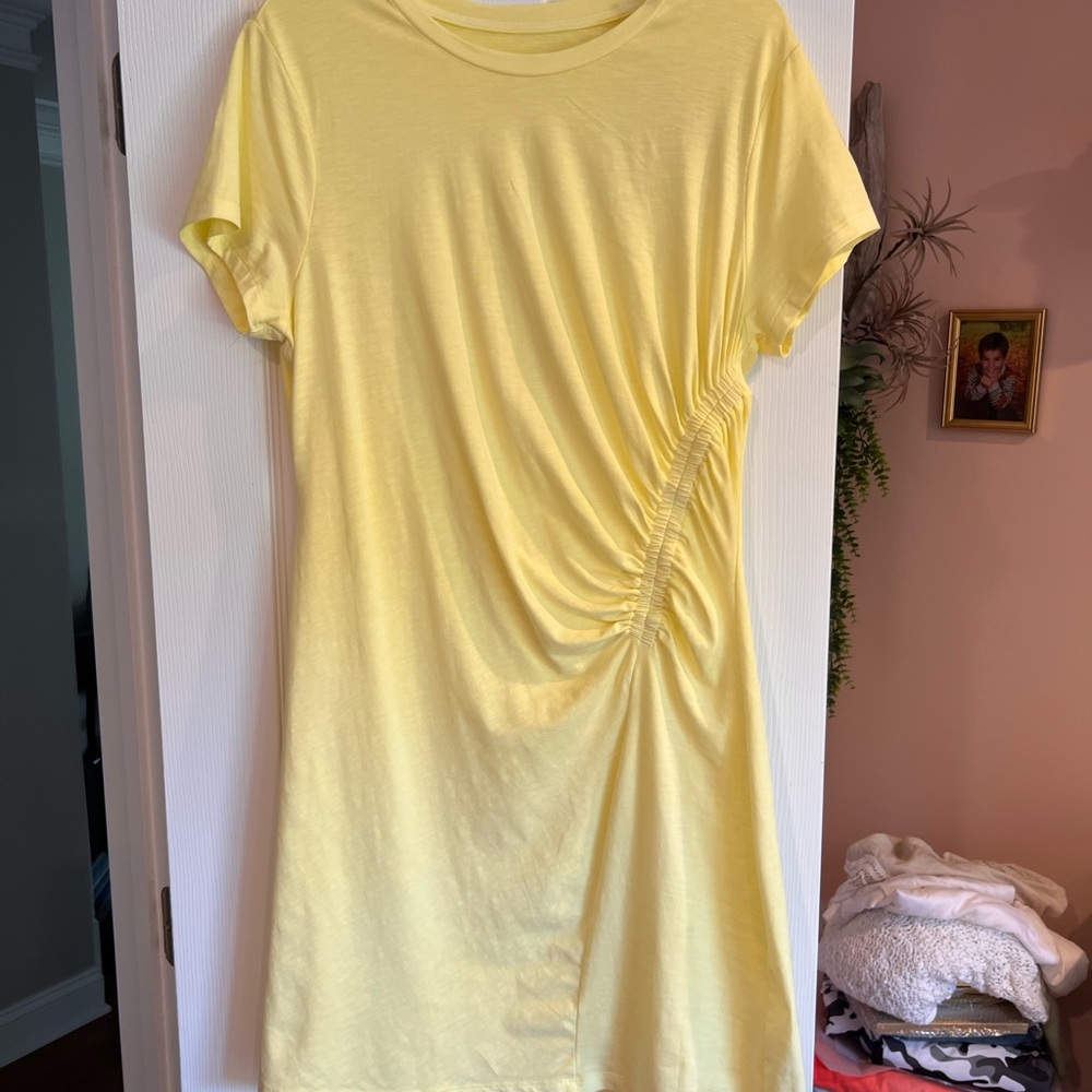 Universal Thread Yellow Ruched T-Shirt